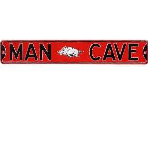  Arkansas Razorbacks Red Man Cave Street Sign: Sports 