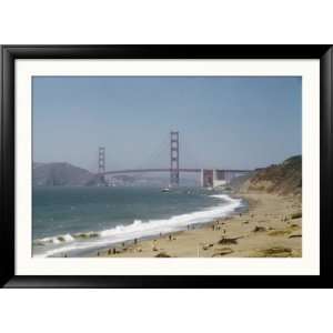 Surf Breaks Near the Golden Gate Bridge Collections Framed 