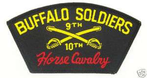 Army Buffalo Soldiers 9th & 10th Cavalry Patch FLB 1567  