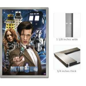   Silver Framed Doctor Who Collage Poster 5379
