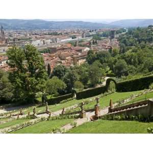 View over River Arno and Florence from the Bardini Gardens, Florence 