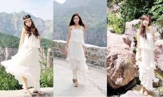 Stunning elegant white long dress/Boho dress/White Swan  
