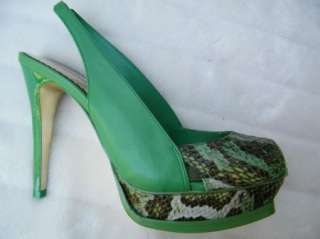   SHOES sandals heel platform ZAHARA green snake 5 6 7 8 9 10  