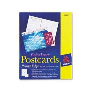  Avery 5889   Laser  and Inkjet Compatible Postcards, 4 x 6 
