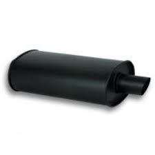 New 1146 Vibrant Universal Flat Black Muffler 2.5  