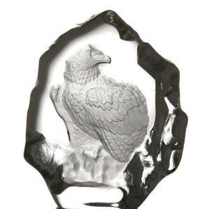  Fifth Avenue Crystal Eagle Glass Paper Weight: Office 