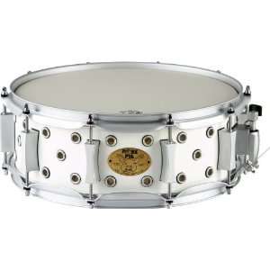   Pie White Satin Little Squealer Snare Drum 5x14: Musical Instruments