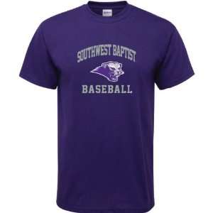  Southwest Baptist Bearcats Purple Baseball Arch T Shirt 