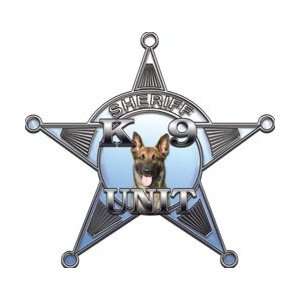  5 Point Sheriff Star K9 Unit Blue   6 h   REFLECTIVE 