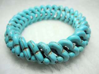 unisex, Tibet Tribal jewelry stretchy Turquoise Bracelet  