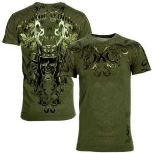  Xtreme Couture Military Green Bushido T shirt Sports 