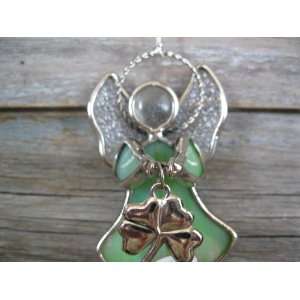    GANZ STAINED GLASS ANGEL ORNAMENT  GOOD LUCK: Everything Else