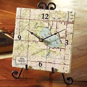    National Geographic My Town TOPO! Map Clock: Everything Else