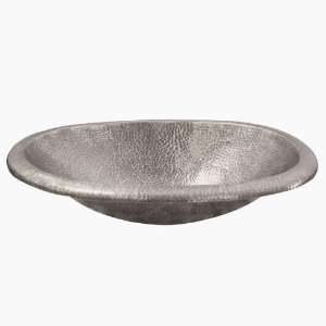  Barclay 6843 PE Hammered Pewter Oval Shape Self Rimming 