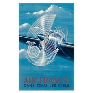   Air France Dans Tous Les Ciels 9 inch by 12 inch: Home & Kitchen