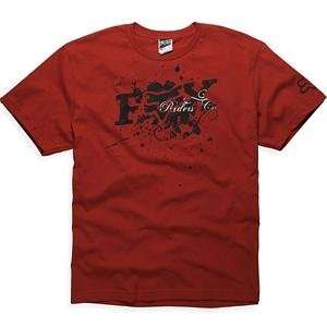  Fox Racing Explode T Shirt   Small/Red Automotive