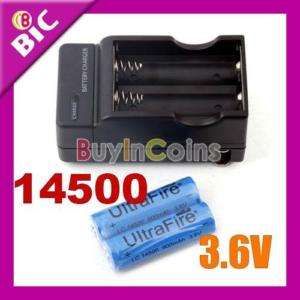 UF 14500 AA 3.6V Rechargeable Li Battery + Charger  