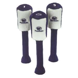  Penn State Nittany Lions Set of 3 Headcovers Sports 