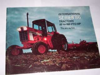 1976 International 1586 1486 1086 986 886 Tractor Brochure Hydro 186 