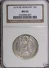 1674 KB   HUNGARY 15K   Choice Uncirculated   NGC MS63  