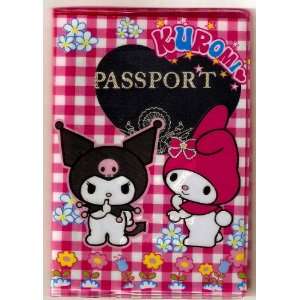My Melody & Kuromi checkered Sanrio Passport Cover for Travel ~ No 