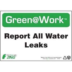  Report All Water Leaks Sign 