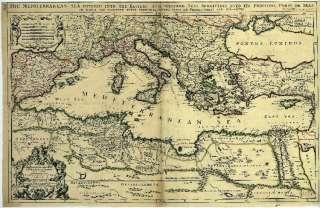 1685 Mediterranean Sea area surrounding lakes by Berry  