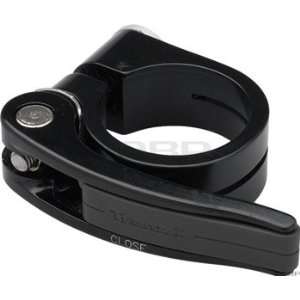  Tranz X Seat Clamp QR w/ Rubber Handle 35mm Black: Sports 