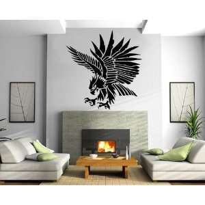 Eagle Flight Spread Wings Animal Tribal Design Wall Mural Vinyl Decal 