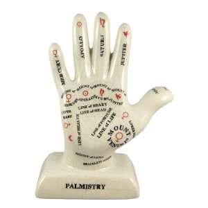  Porcelain Palmistry Hand Statue Palm Reading