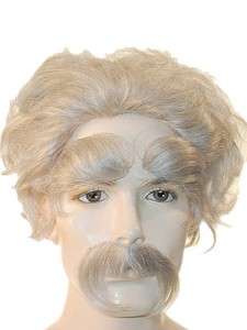 Albert Einstein Costume Wig Eyebrows Mustache Set  