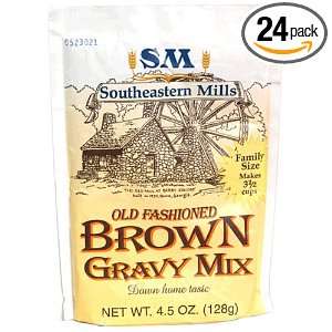 Southeastern Mills Old Fashion Gravy Mix, Brown, 4.5 Ounce Packages 