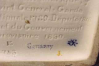 German AW Fr Kister Porcelain General Lafayette France  