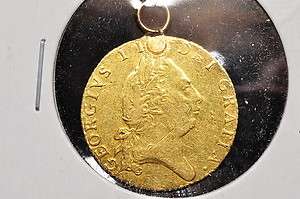 1790 GREAT BRITAIN GEORGE III SPADE GUINEA GOLD COIN EX JEWELRY  