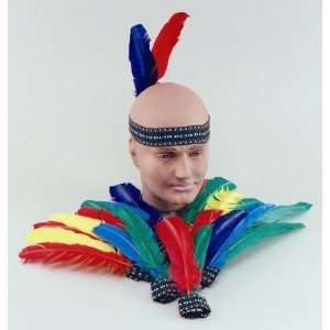  INDIAN HEADBAND WITH FEATHERS Toys & Games