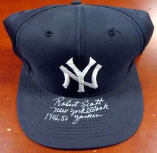Robert Scott Autographed Signed NY Yankees Hat 1946 50 PSA/DNA #P52991 