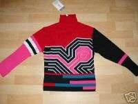 Young Versace Girls Red/Black Sweater Sz 10 NWT  