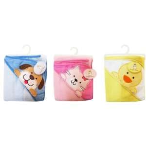  Snugly Baby Woven Hooded Towel With Animal Applique Case 