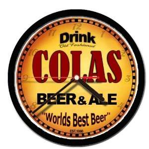  COLAS beer and ale cerveza wall clock 