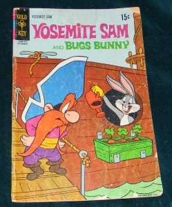 1970 Gold Key COMIC BOOK Yosemite Sam & Bugs Bunny #1 December Warner 