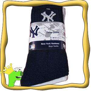 Boys New York Yankees sports socks   3 Pairs  