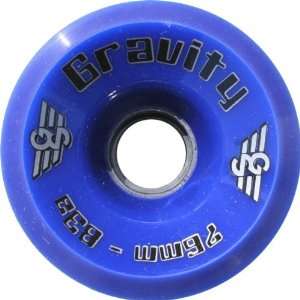  Gravity Hi Grade 83a 76mm Blue Skate Wheels: Sports 