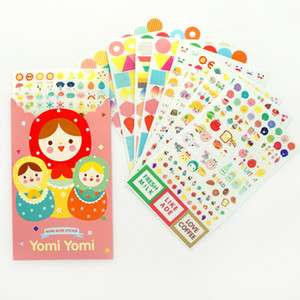 KOREA GMZ NEWLY YOMI YOMI STICKER SET + PAPER CASE  