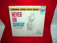NEVER ON SUNDAY   ORIGINAL SOUNDTRACK 1960 UA NM  