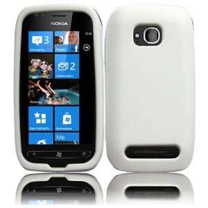 VMG Nokia Lumia 710 Soft Skin Case Cover 3 ITEM COMBO   WHITE Premium 