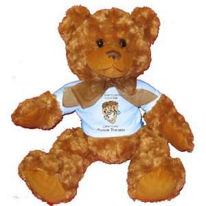  Massage Therapist Plush Teddy Bear with BLUE T Shirt: Toys & Games