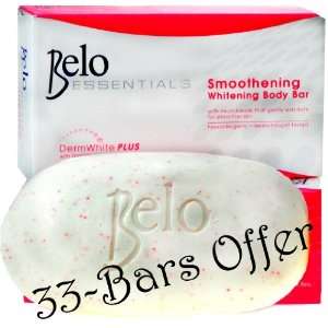 33 BARS Belo Essentials Smoothering Whitening Body Bar Soap $2.99 ea 