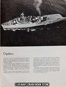 THE OGDEN WAS A MEMBER OF AMPHIBIOUS READY GROUP BRAVO AND 