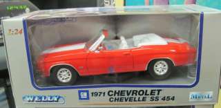 Welly 1971 Chevelle SS 454 Red w/ white stripes  