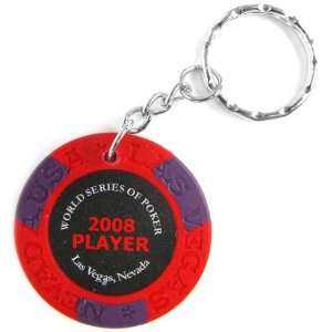 2008 WSOP Player Red Key Chain Collectible Item:  Sports 